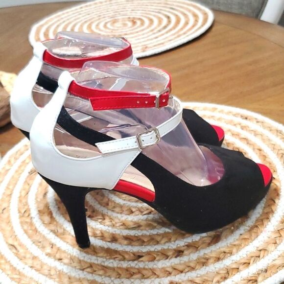 Getmorebeauty Women's Peep Toe high heels - New - Size 40/9.5 - Picture 8 of 11